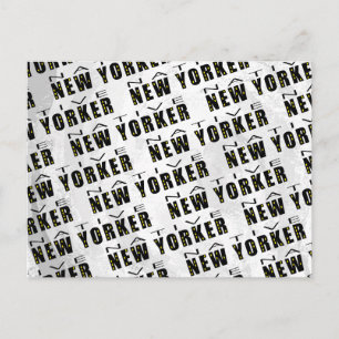 Native New Yorker Mönster Vykort