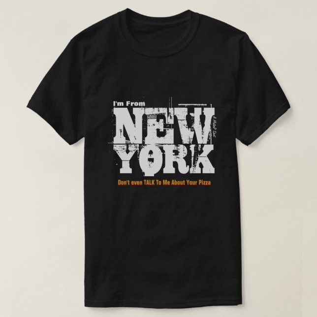 Native New Yorker (Pizza) - A MisterP Shirt T Shirt (Design framsida)