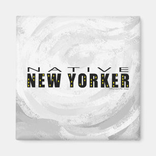 Native New Yorker svart Magnet