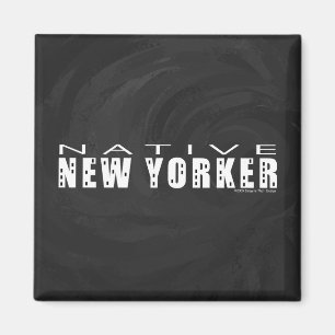 Native New Yorker svart Magnet