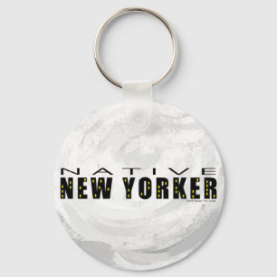 Native New Yorker svart Nyckelring