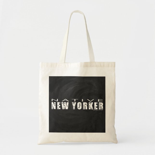 Native New Yorker svart Tygkasse (Framsidan)