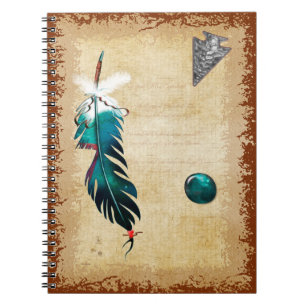 Native Reflection Native American Art Anteckningsbok Med Spiral