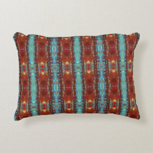 Native Santa Fe Pow wow Turcos Pillow Prydnadskudde