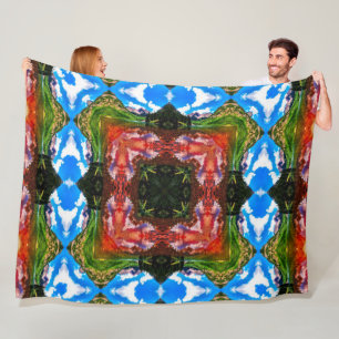 Native Shaman Tribal Inslag Mandala Quilt Fleecefilt