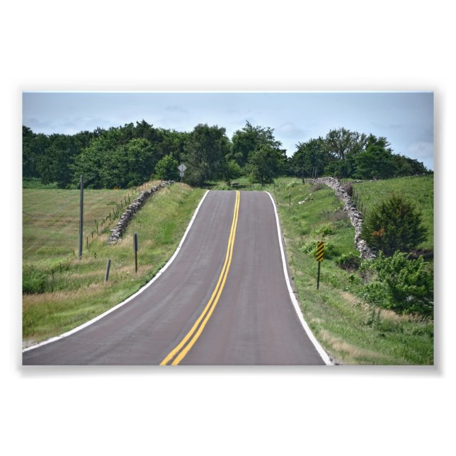 Native Stone Scenia Byway, Kansas Fototryck (Framsidan)