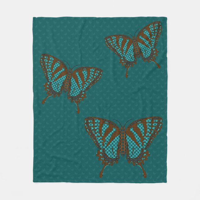 Native Swallowtail Fleece Blanket (Framsidan)
