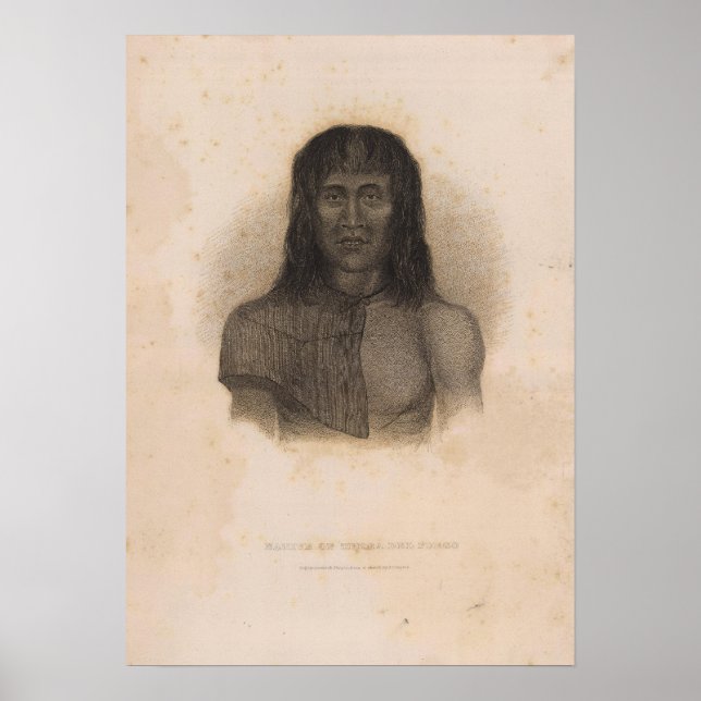 Native, Terra del Fuego, Argentina och Chile Poster (Framsidan)