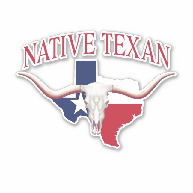 Native Texan Klistermärken (Framsida)