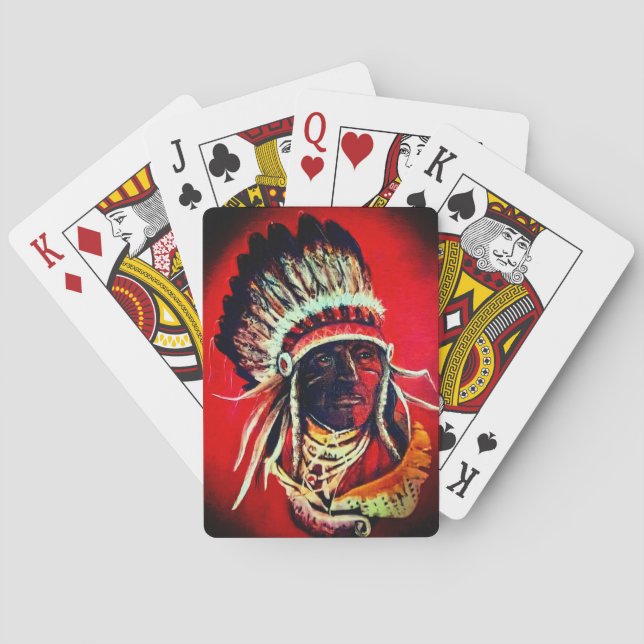 Native Warrior Classic spelkort (Baksidan)