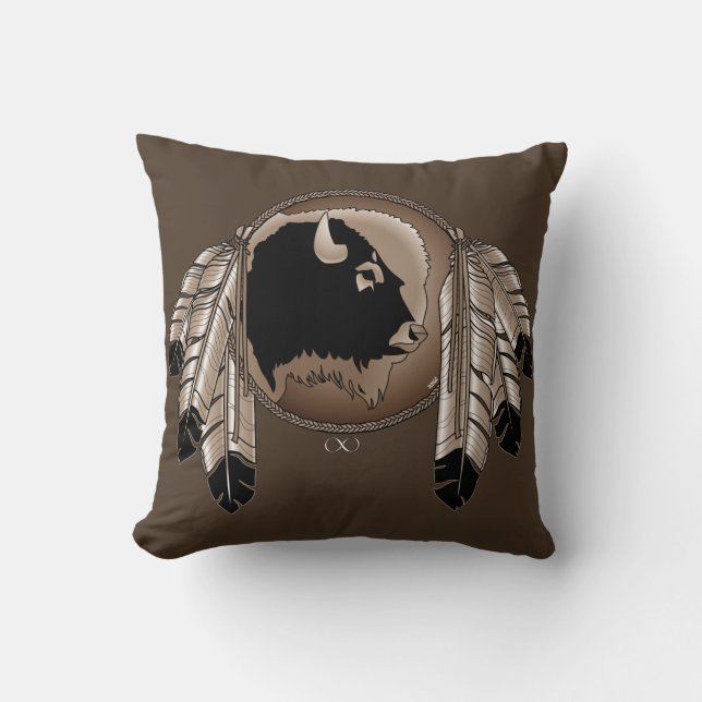 Native Wildlife Pillow Personlig Metis Pillow Kudde (Framsida)