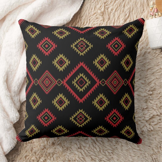 Native Zone 20x20 Throw Pillow Kudde (Filt)