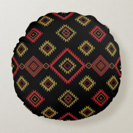 Native Zone Round Pillow Rund Kudde