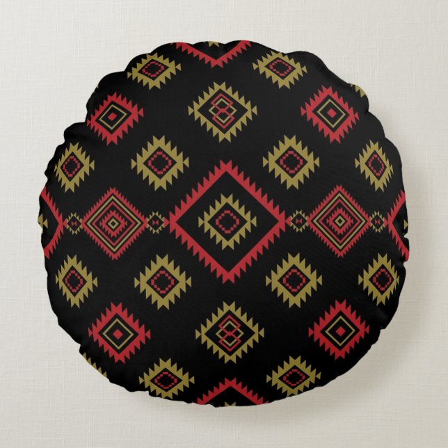 Native Zone Round Pillow Rund Kudde (Framsidan)