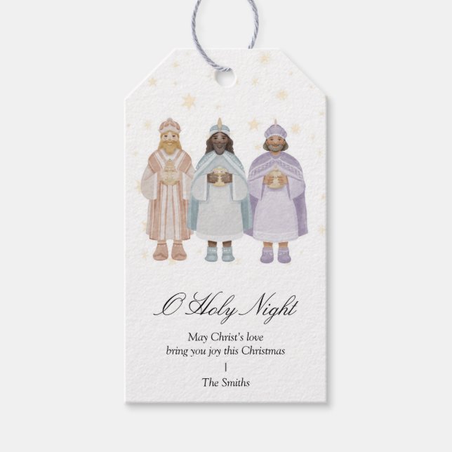 Nativitet 3 Wise Manar julgåva Märkre Presentetikett (Framsidan)