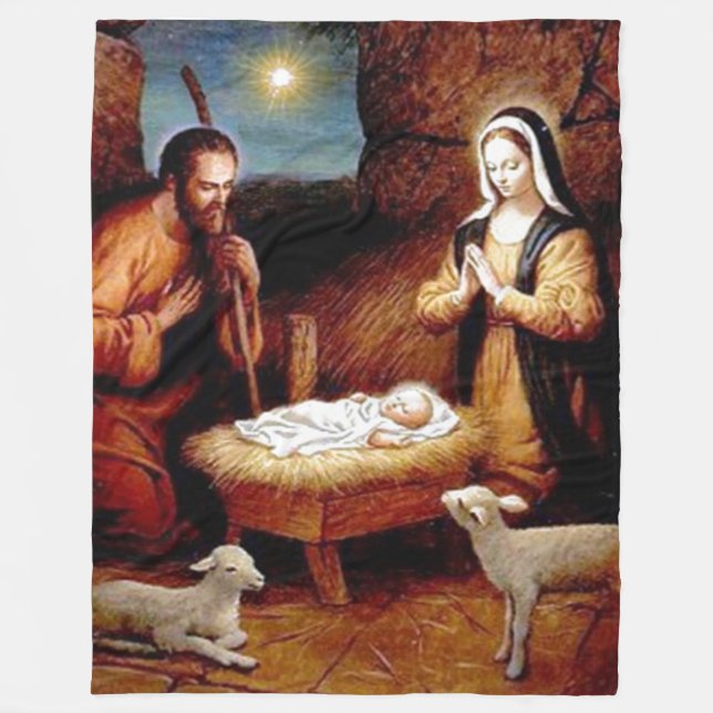 NATIVITET 4 FLEECEFILT (Framsidan)
