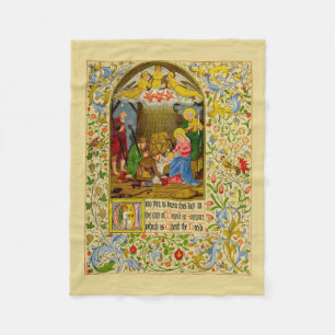 Nativitet  Åt dig födas denna dag Fleecefilt