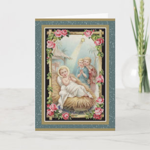 Nativitet Baby Jesus Ro Children Helgkort
