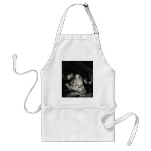 Nativitet Baby Jesus Virgin Mary Änglar Black Whi Förkläde