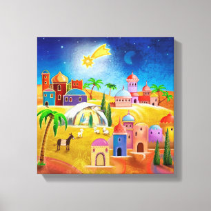 Nativitet Bethlehem poster Canvastryck