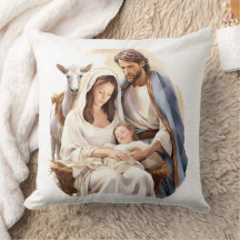 Nativitet Dekorativ kudde Decor (20 x 20 tum)