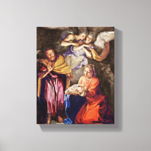 Nativitet efter Noel Coypel Canvastryck