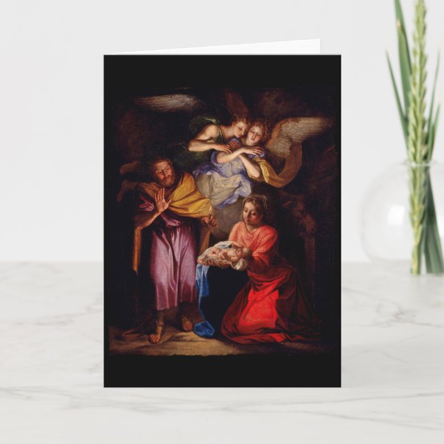 Nativitet efter Noel Coypel Helgkort (Framsida)