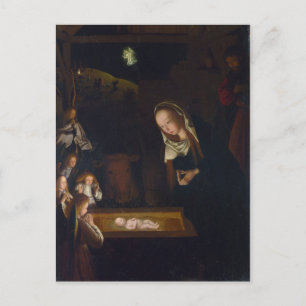Nativitet Geburt Christi av Geertgen tot Sint Jans Vykort