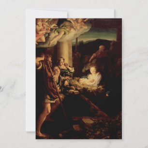 Nativitet - Heliga Night - Correggio - Renaissance Julkort