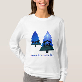Nativitet i Julafton Träd: Åh kom, låt oss döda ho T Shirt