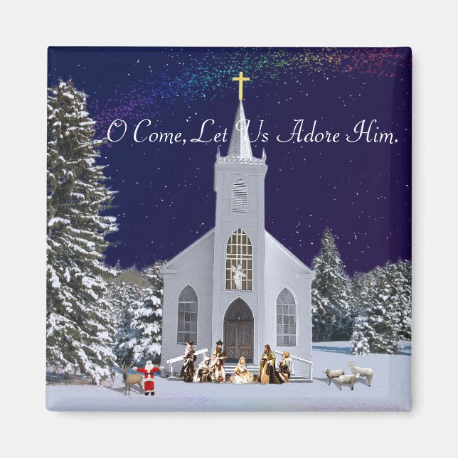 Nativitet i kyrkan magnet (Framsidan)