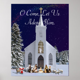 Nativitet i kyrkan poster