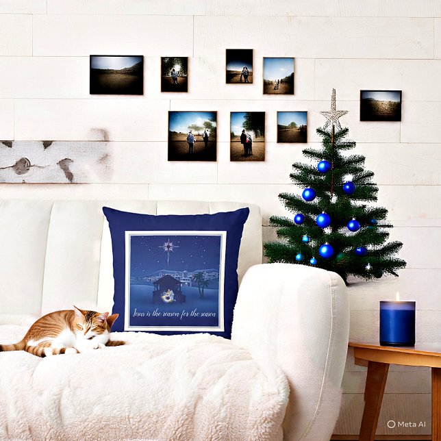 Nativitet Jesus är orsaken Kudde (Skapare uppladdad)