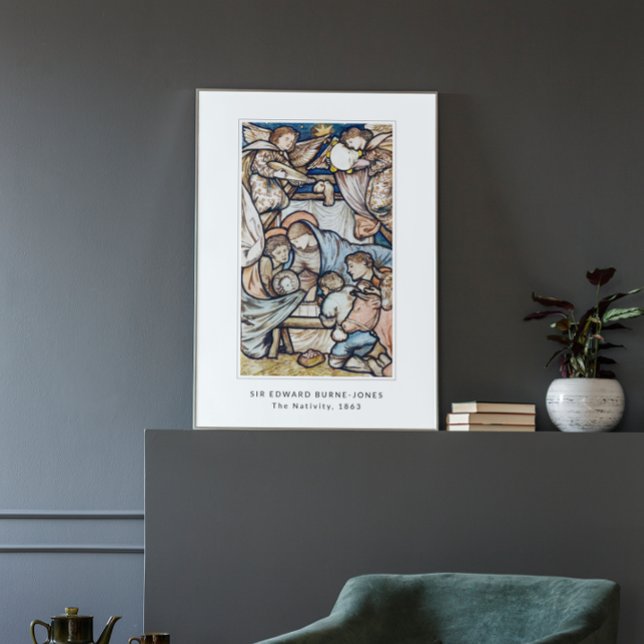 Nativitet Jesus Birth Vintage jul Poster (Skapare uppladdad)