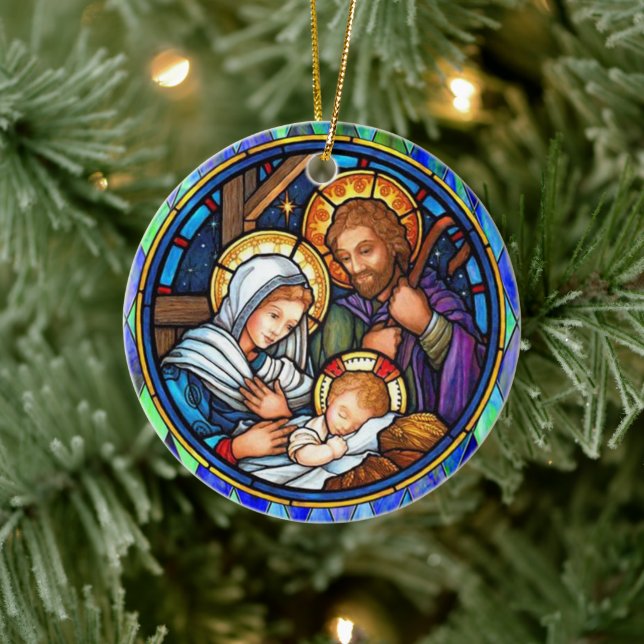 Nativitet Julgransprydnad Keramik (Träd)