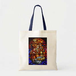 Nativitet lagad Glass Jesus sanna story Tygkasse