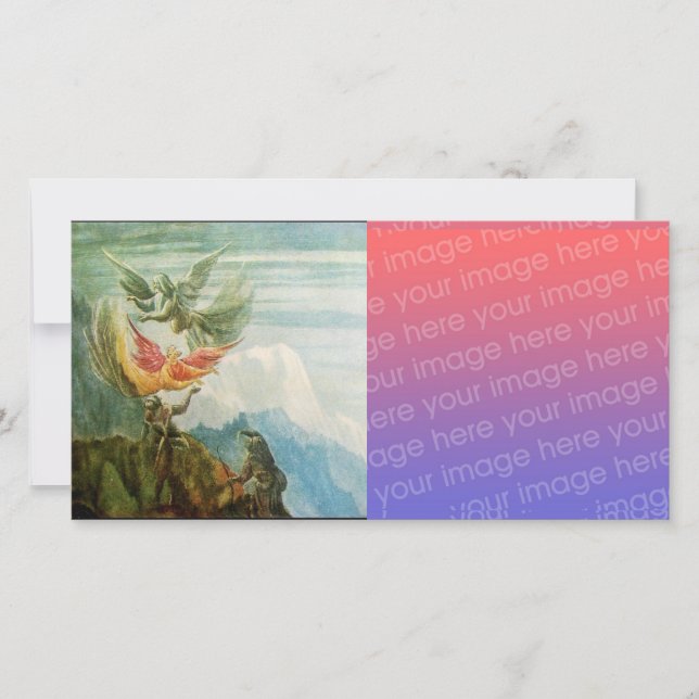 NATIVITET MED ÄNGLAR - MAGIC OF CHRISTMAS Digital Julkort (Framsida)