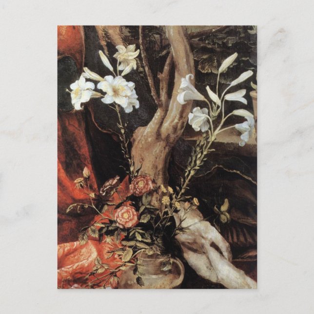 NATIVITET MED VITLILLES - MAGIC OF CHRISTMAS HELG VYKORT (Framsida)