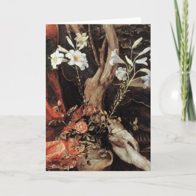 NATIVITET MED VITLILLES - MAGIC OF CHRISTMAS HELGKORT (Framsida)