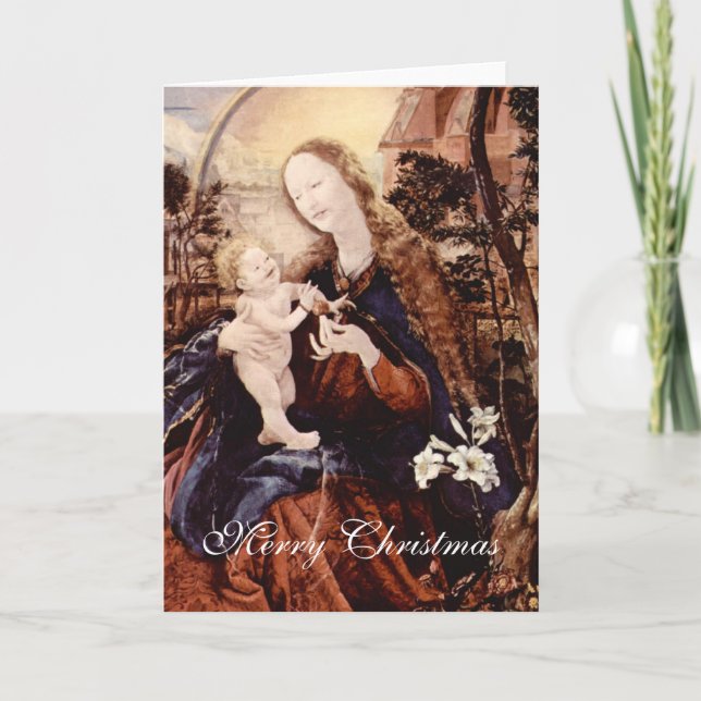 NATIVITET MED VITLILLES - MAGIC OF CHRISTMAS HELGKORT (Framsida)