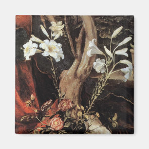NATIVITET MED VITLILLES - MAGIC OF CHRISTMAS MAGNET