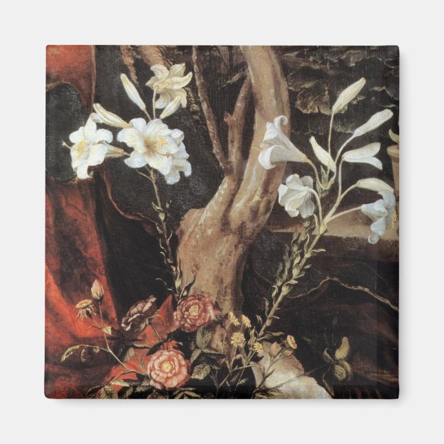 NATIVITET MED VITLILLES - MAGIC OF CHRISTMAS MAGNET (Framsidan)