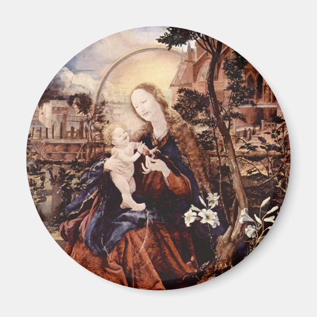 NATIVITET MED VITLILLES - MAGIC OF CHRISTMAS MAGNET (Framsidan)