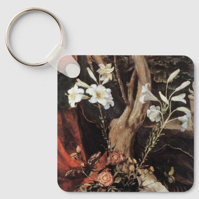 NATIVITET MED VITLILLES - MAGIC OF CHRISTMAS NYCKELRING (Framsida)