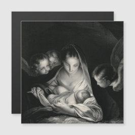 Nativitet Mor Mary Änglar Baby Jesus Magnetic