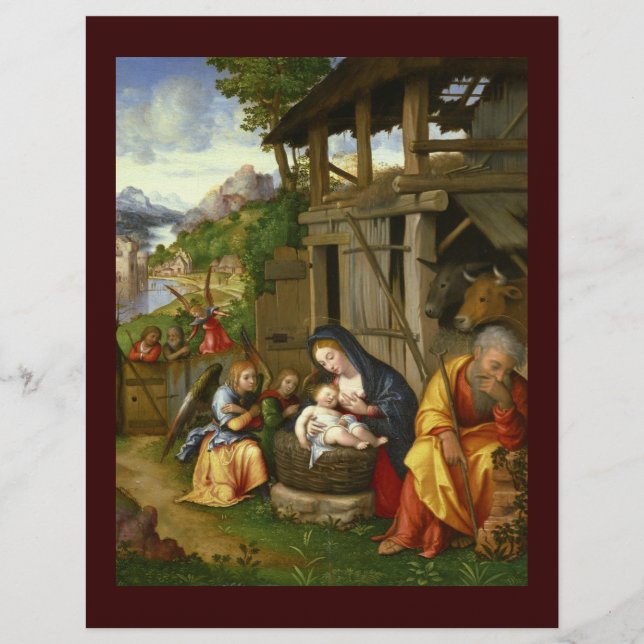 Nativitet och underordnad Änglar c1515 (Framsida)
