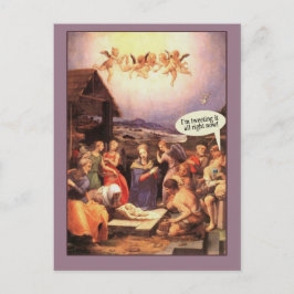 Nativitet Scene Humous-kort twittrar nu Helg Vykort