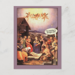 Nativitet Scene Humous-kort twittrar nu Helg Vykort