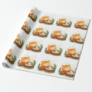Nativitet Scene Jul Wrapping Papper Baby Jesus Presentpapper