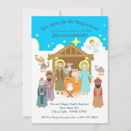 Nativitet Scene-julfestinbjudan Inbjudningar